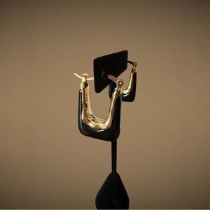 Non branded beautiful black and gold earrings. NWOT. Very stylish!